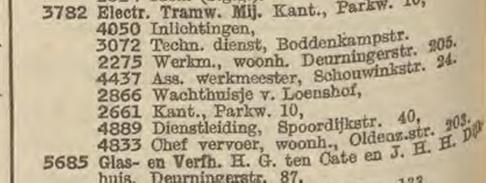 Schouwinkstraat 24 assistent werkmeester Twentsche Electrische Tramweg Maatschappij. Telefoonboek 1950.jpg