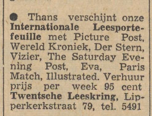 Lipperkerkstraat 79 Twentsche Leeskring advertentie Tubantia 16-10-1953.jpg