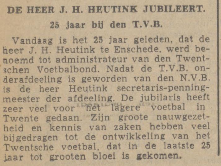 J.H. Heutink administrateur Twentsche Voetbalbond krantenbericht Tubantia 1-8-1942.jpg