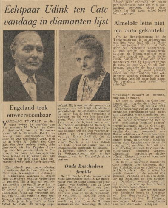 Gronausestraat 246 M. Udink ten Cate krantenbericht Tubantia 24-9-1962.jpg