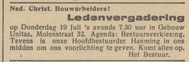 Molenstraat 32 Gebouw Unitas advertentie Het Parool 18-7-1945.jpg