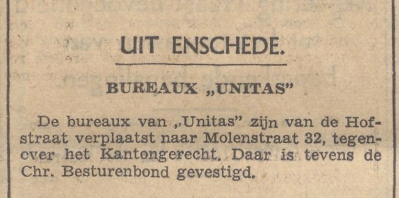 Molenstraat 32 Unitas krantenbericht 7-1-1936.jpg
