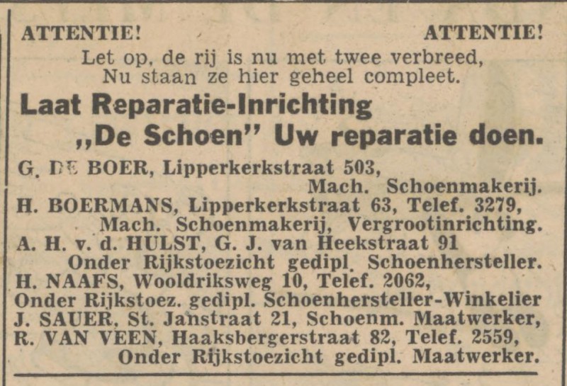 Haaksbergergerstraat 82 schoenreparatie R. van Veen advertentie Tubantia 206-9-1947.jpg