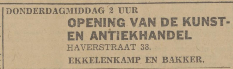 Haverstraat 38 Ekkelenkamp en Bakker Kunst en Antiekhandel advertentie Twentsch nieuwsblad 17-2-1943.jpg