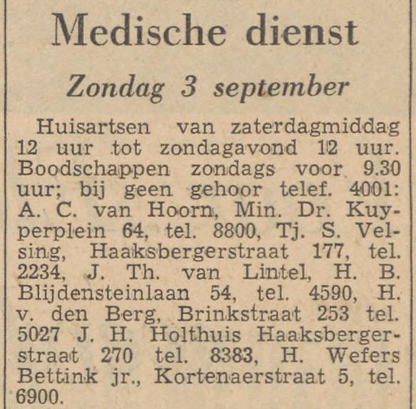 Haaksbergerstraat 177 Tj.S. Velsing krantenbericht Tubantia 1-9-1961.jpg