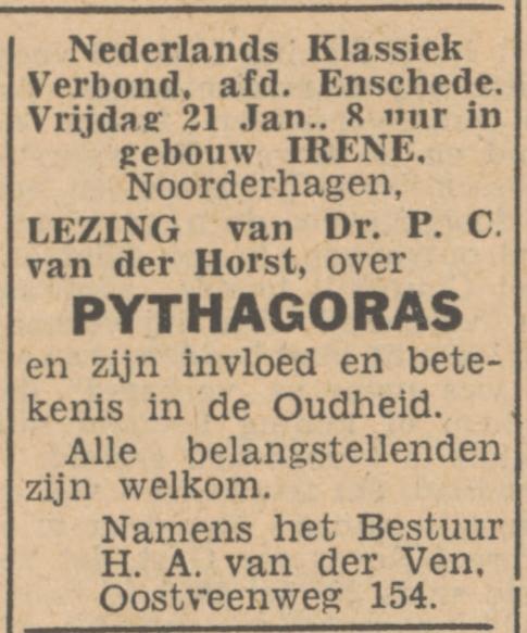 Oostveenweg 154 H.A. van der Ven advertentie Tubantia 17-3-1949.jpg