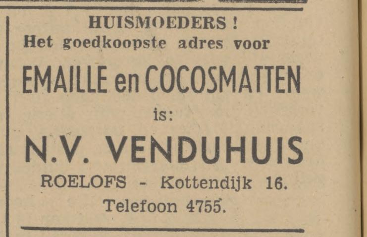 Kottendijk 16 Roelofs N.V. Venduhuis advertentie Tubantia 24-8-1940.jpg