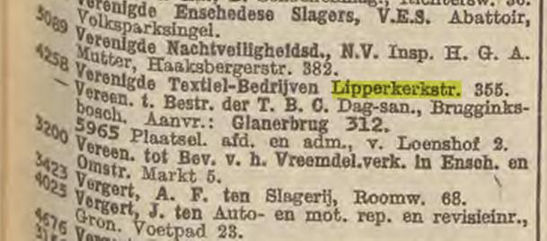 Lipperkerkstraat 355 Verenigde Textiel-Bedrijven. Telefoonboek 1950.jpg