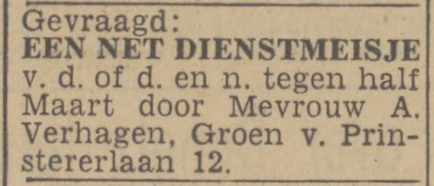 Groen van Prinstererlaan 12 A. Verhagen advertentie Twentsch nieuwsblad 2-3-1943.jpg