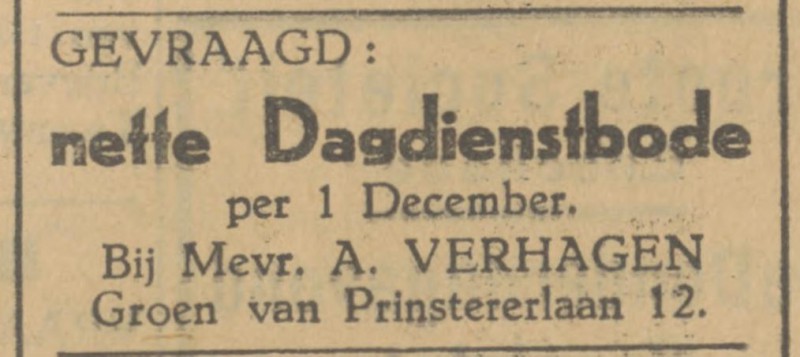 Groen van Prinstererlaan 12 A. Verhagen advertentie Tubantia 31-10-1928.jpg