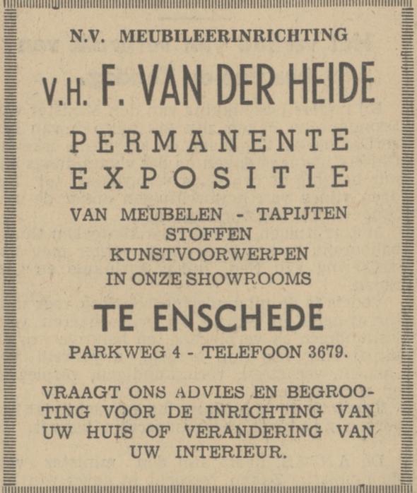 Parkweg 4 N.V. Meubileerinrichting advertentie Tubantia 30-9-1939.jpg