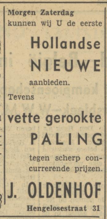 Hengelosestraat 31 J. Oldenhof advertentie Tubantia 2-6-1950.jpg