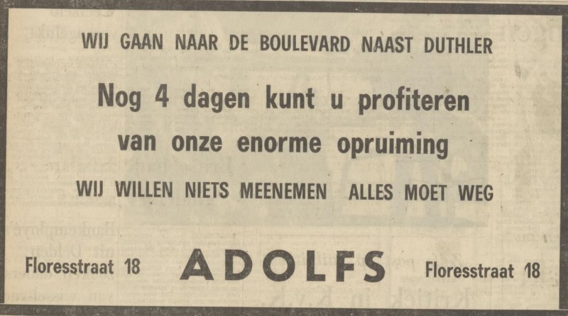Floresstraat 18 Adolfs advertentie Tubantia 12-9-1969.jpg