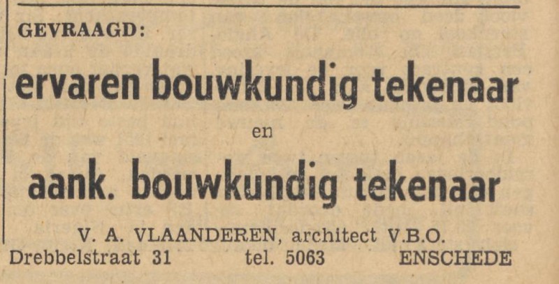 Drebbelstraat 31 V.A. Vlaanderen advertentie Tubantia 21-11-1959.jpg