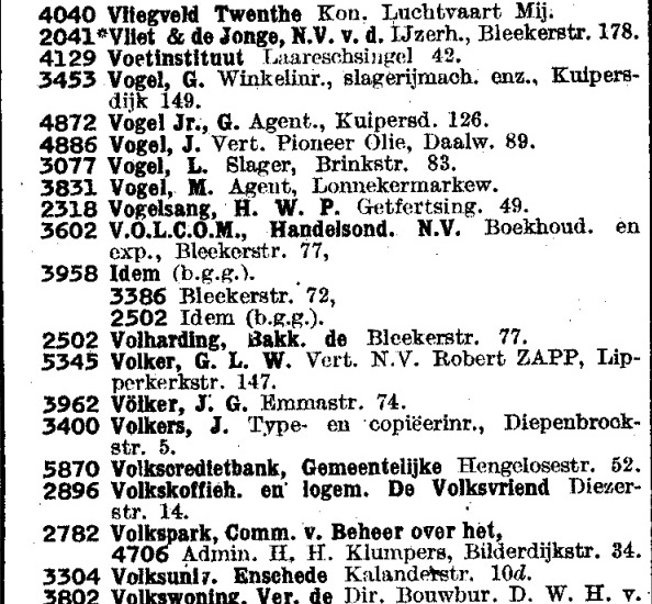 Laaressingel 42 Voetinstituut. Telefoonboek 1950.jpg