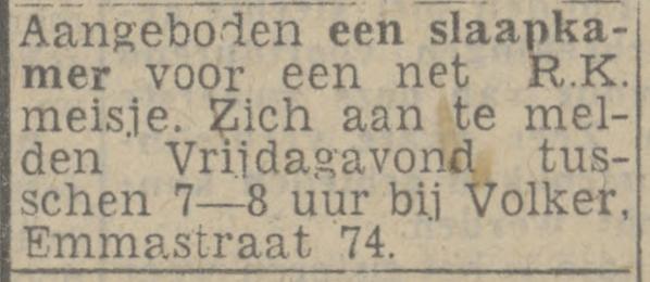 Emmastraat 74 Volker advertentie Twentsch nieuwsblad 19-6-1944.jpg