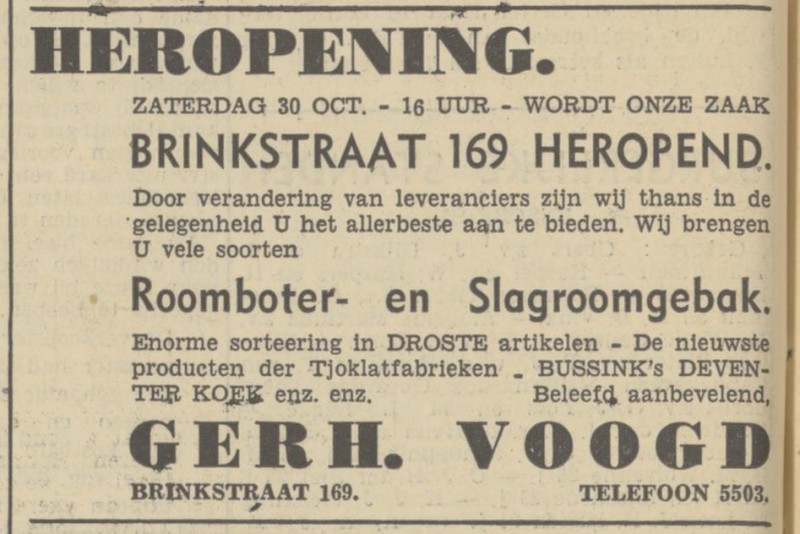 Brinkstraat 169 Gerh. Voogd advertentie Tubantia 29-10-1933.jpg