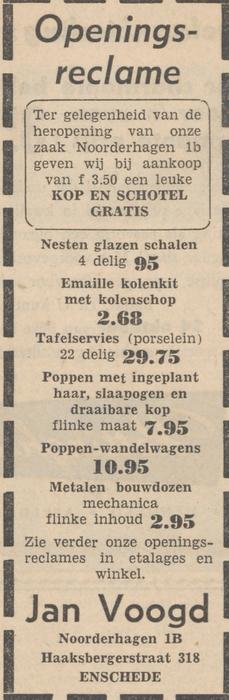 Noorderhagen 1b Jan Voogd advertentie Tubantia 17-10-1958.jpg