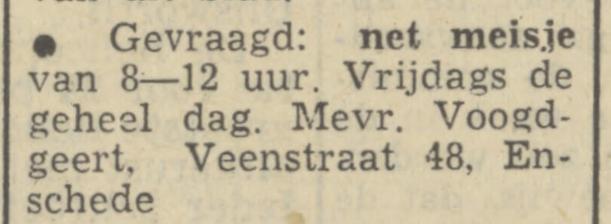 Veenstraat 48 Mevr. Voogdgeert advertentie Tubantia 14-6-1950.jpg