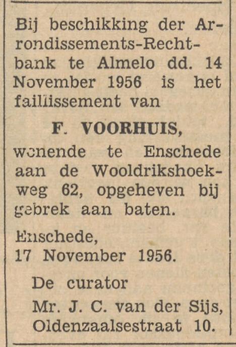 Wooldrikshoekweg 62 F. Voorhuis advertentie Tubantia 19-11-1956.jpg