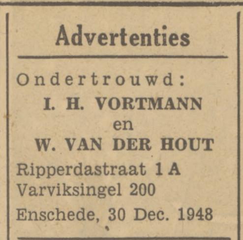 Ripperdastraat 1a I.H. Vortmann advertentie Tubantia 30-12-1948.jpg