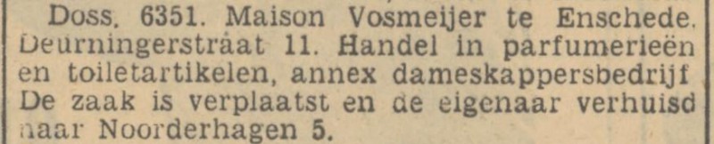 Noorderhagen 5 Maison Vosmeijer krantenbericht Tubantia 30-4-1950.jpg