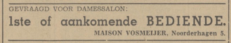 Noorderhagen 5 Maison Vosmeijer advertentie Tubantia 15-7-1942.jpg