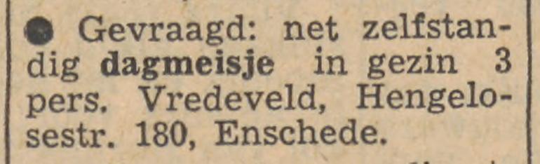 Hengelosestraat 180 Vredeveld advertentie Tubantia 23-5-1956.jpg