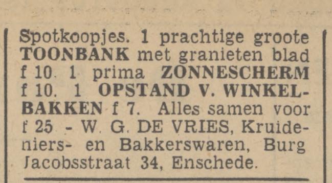 Burgemeester Jacobsstraat 34 W.G. de Vries advertentie Tubantia 12-8-1939.jpg
