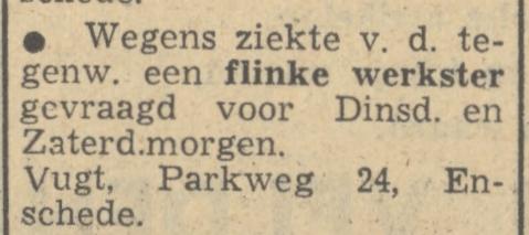Parkweg 24 van Vugt advertentie Tubantia 17-12-1948.jpg