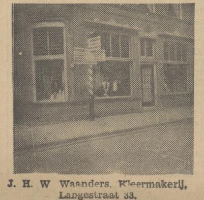 Langestraat 33 J.H.W. Waanders, Kleermakerij, krantenfoto Tubantia 19-6-1934.jpg