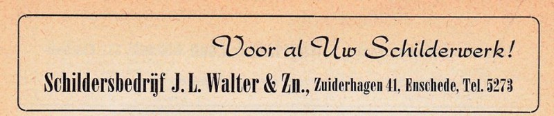 Zuiderhagen 41 Schildersbedrijf J.L. Walter & Zn advertentie.jpg