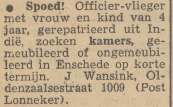 Oldenzaalsestraat 1009 Lonneker J. Wansink advertentie Tubantia 2-10-1948.jpg