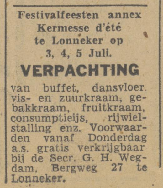 Bergweg 27 Lonneker G.H. Wegdam advertentie Tubantia 19-5-1948.jpg