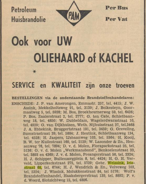 Irisstraat 68 Gebr. Weissink advertentie Tubantia 15-11-1956.jpg