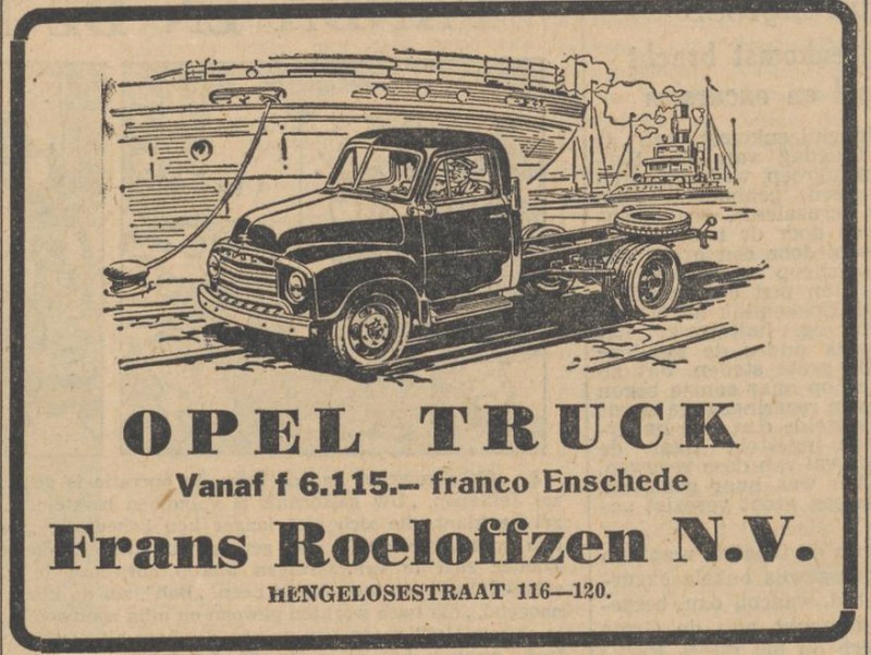 Hengelosestraat 116-120 Frans Roeloffzen N.V. advertentie Tubantia 14-5-1954.jpg