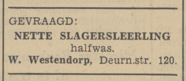 Deurningerstraat 120slagerij W. Westendorp advertentie Tubantia 5-4-1937.jpg