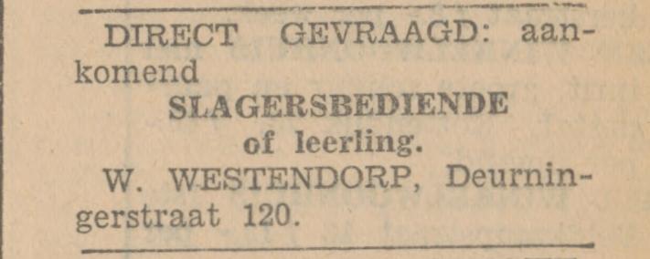 Deurningerstraat 120slagerij W. Westendorp advertentie Tubantia 24-6-1930.jpg