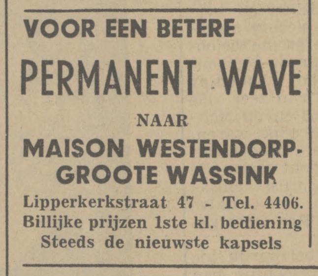 Lipperkerkstraat 47 Maison Westendorp-Groot Wassink advertentie Tubantia 3-9-1941.jpg