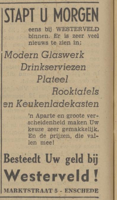 Marktstraat 5 Westerveld advertentie Tubantia 25-10-1940.jpg