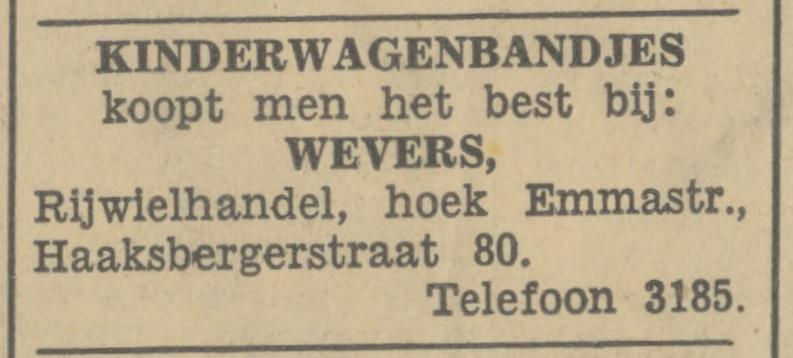 Haaksbergerstraat 80 Rijwielhandel Wevers advertentie Tubantia 29-6-1935.jpg