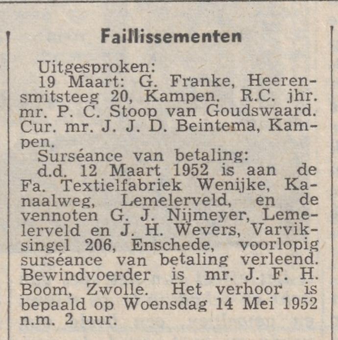 Varviksingel 206 J.H. Wevers krantenbericht Overijsselsch dagblad 26-3-1952.jpg