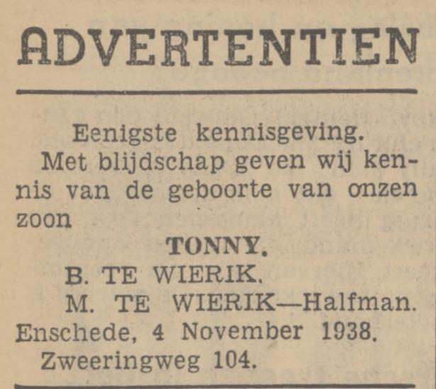 Zweringweg 104 B. te Wierik advertentie Tubantia 5-11-1938.jpg