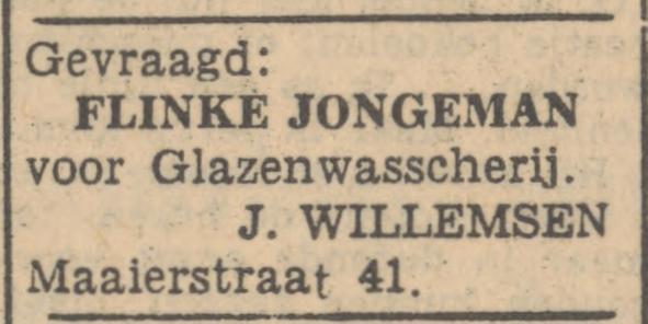 Maaierstraat 41 glazenwasserij J. Willemsen advertentie Tubantia 12-3-1947.jpg