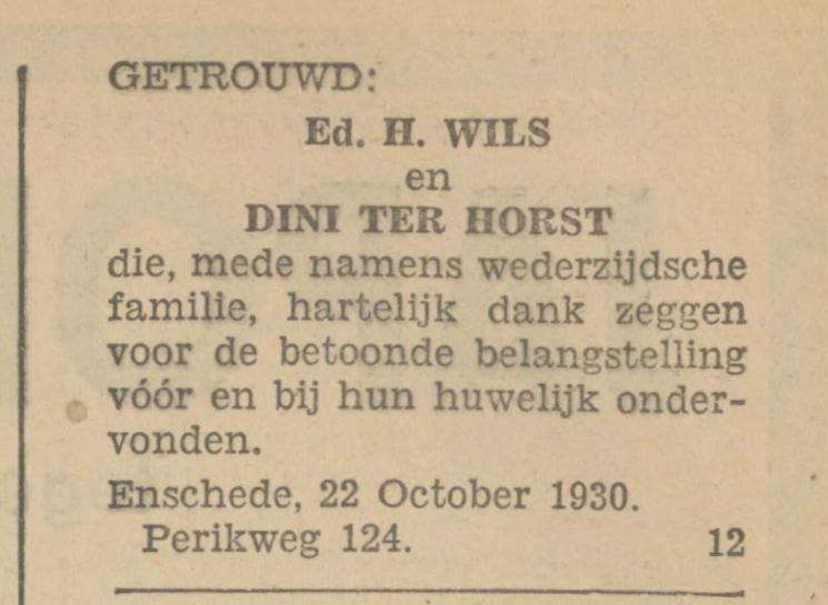 Perikweg 124 E.H. Wils advertentie Tubantia 22-10-1930.jpg
