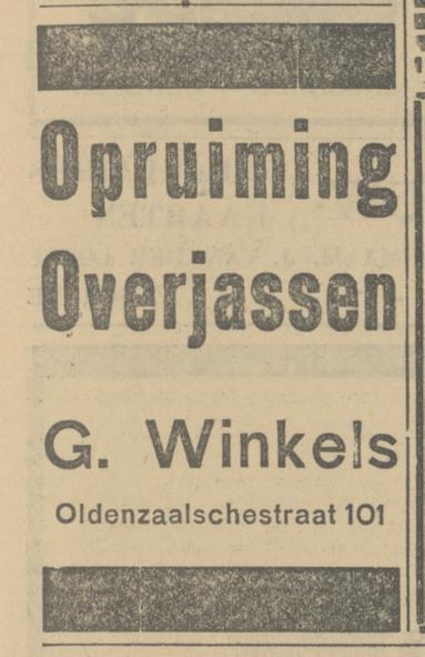 Oldenzaalsestraat 101 G. Winkels advertentie Tubantia 2-12-1930.jpg