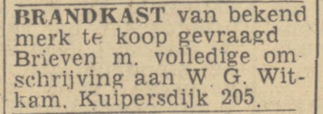 Kuipersdijk 205 W.G. Witkam advertentie Twentsch nieuwsblad 6-4-1944.jpg
