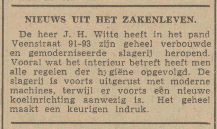Veenstraat 91-93 slagerij J.H. Witte krantenbericht Tubantia 11-4-1942.jpg