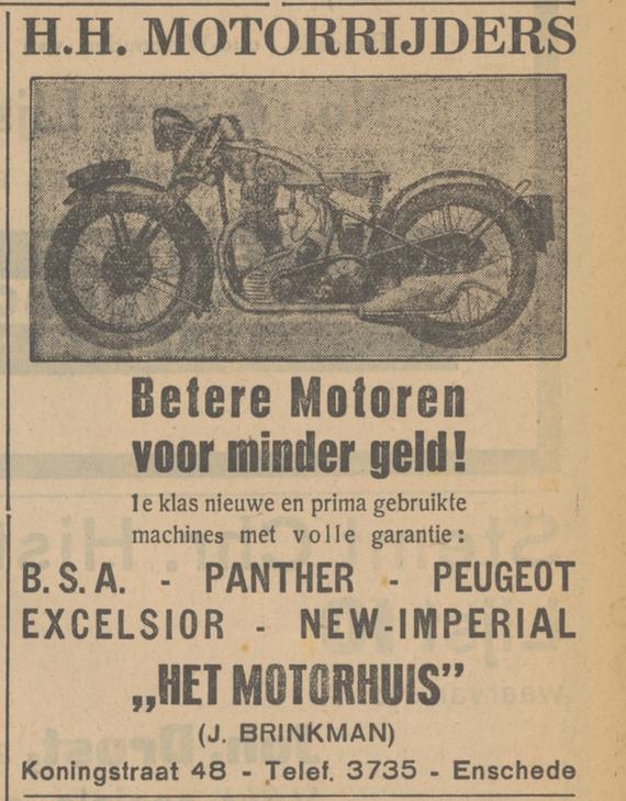 Koningstraat 48 Het Motorhuis J. Brinkman advertentie Tubantia 2-7-1934.jpg
