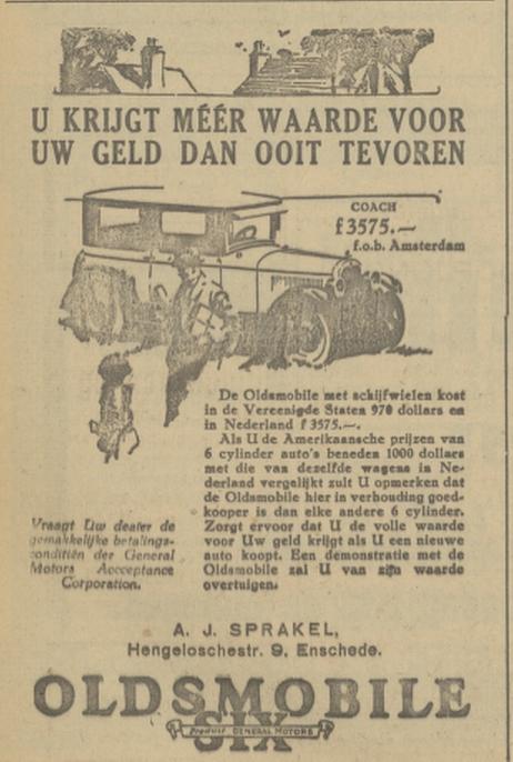 Hengelosestraat 9 Garage A.J. Sprakel advertentie Tubantia 25-6-1926.jpg